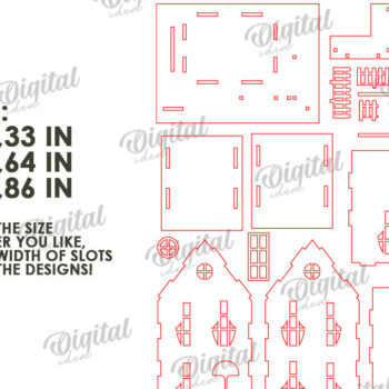 Intra απο ξύλο plywood 3mm-4mm πάχος – Ξύλινο Πασχαλινό Σπίτι με λέιζερ. 3D Πάσχα Δίασταση 20x20 cm INTRAFABR-116176350 - Image 5