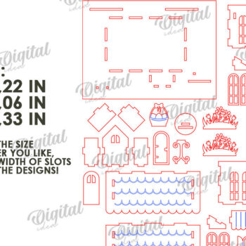 Intra απο ξύλο plywood 3mm-4mm πάχος – Ξύλινο Πασχαλινό Σπίτι με λέιζερ. 3D Πάσχα Δίασταση 20x20 cm INTRAFABR-116176238 - Image 5