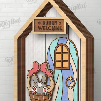 Intra απο ξύλο plywood 3mm-4mm πάχος – Ξύλινα Πασχαλινά Σπίτια κομμένα με λέιζερ Δίασταση  20x20 cm INTRAFABR-115216418 - Image 7