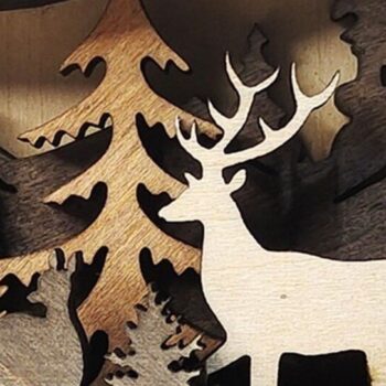 Intra απο ξύλο plywood 3mm-4mm πάχος – Ξύλινες χριστουγεννιάτικες στρώσεις αλκών Δίασταση  20x20 cm INTRAFABR-51287036 - Image 4