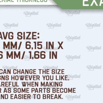 Intra απο ξύλο plywood 3mm-4mm πάχος – Ξύλινος χαραγμένος σελιδοδείκτης Δίασταση  20x20 cm INTRAFABR-98540810 - Image 2