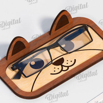 Intra απο ξύλο plywood 3mm-4mm πάχος – Δέσμη κοπής με λέιζερ με ξύλινες θήκες γυαλιών Δίασταση  20x20 cm INTRAFABR-116205528 - Image 4