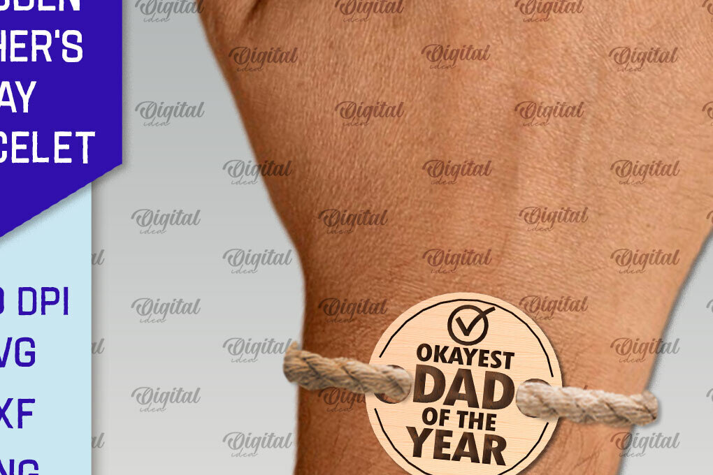 Intra απο ξύλο plywood 3mm-4mm πάχος – Ξύλινο βραχιόλι για τη γιορτή του πατέρα Δίασταση  20x20 cm INTRAFABR-97661960