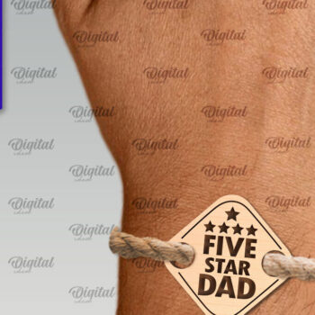 Intra απο ξύλο plywood 3mm-4mm πάχος – Ξύλινα βραχιόλια για τη γιορτή του πατέρα Δίασταση  20x20 cm INTRAFABR-97712744 - Image 4