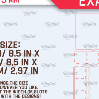 Intra απο ξύλο plywood 3mm-4mm πάχος – Ξύλινα κουτιά ψαρέματος Δέσμη κοπής με λέιζερ Δίασταση  20x20 cm INTRAFABR-99888247 - Image 2