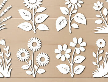 Intra απο ξύλο plywood 3mm-4mm πάχος – Ξύλινο Flower Arrange Paper Cut 1640 Δίασταση  20x20 cm INTRAFABR-123005594 - Image 3
