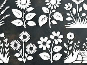 Intra απο ξύλο plywood 3mm-4mm πάχος – Ξύλινο Flower Arrange Paper Cut 1640 Δίασταση  20x20 cm INTRAFABR-123005594 - Image 4