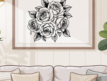 Intra απο ξύλο plywood 3mm-4mm πάχος – Ξύλινο Flower Arrange Paper Cut 1642 Δίασταση  20x20 cm INTRAFABR-123108003 - Image 1