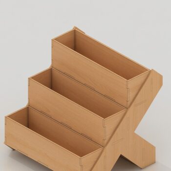 Intra απο ξύλο plywood 3mm-4mm πάχος – Ξύλινο Flower Box / Floral Planter Box Δίασταση  20x20 cm INTRAFABR-42351425 - Image 2