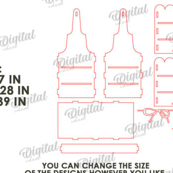 Intra απο ξύλο plywood 3mm-4mm πάχος – Ξύλινο Flower Box Κουτί δώρου Δίασταση  20x20 cm INTRAFABR-114871886 - Image 3