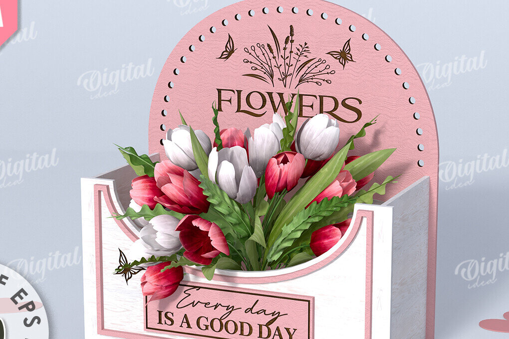 Intra απο ξύλο plywood 3mm-4mm πάχος – Ξύλινο Flower Box Κουτί δώρου Δίασταση  20x20 cm INTRAFABR-114871707