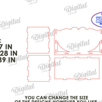 Intra απο ξύλο plywood 3mm-4mm πάχος – Ξύλινο Flower Box Κουτί δώρου Δίασταση  20x20 cm INTRAFABR-114871733 - Image 3