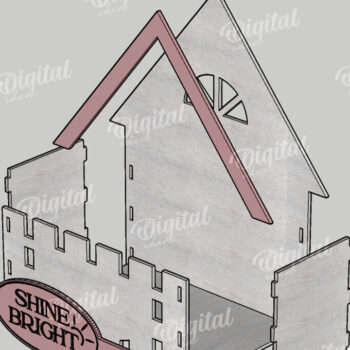 Intra απο ξύλο plywood 3mm-4mm πάχος – Ξύλινο Flower Box Κουτί δώρου Δίασταση  20x20 cm INTRAFABR-114871748 - Image 2