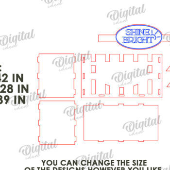 Intra απο ξύλο plywood 3mm-4mm πάχος – Ξύλινο Flower Box Κουτί δώρου Δίασταση  20x20 cm INTRAFABR-114871748 - Image 3