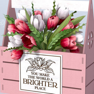 Intra απο ξύλο plywood 3mm-4mm πάχος – Ξύλινο Flower Box Κουτί δώρου Δίασταση  20x20 cm INTRAFABR-114871848