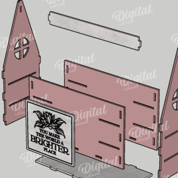 Intra απο ξύλο plywood 3mm-4mm πάχος – Ξύλινο Flower Box Κουτί δώρου Δίασταση  20x20 cm INTRAFABR-114871848 - Image 2