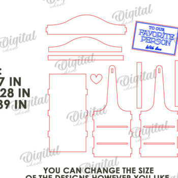 Intra απο ξύλο plywood 3mm-4mm πάχος – Ξύλινο Flower Box Κουτί δώρου Δίασταση  20x20 cm INTRAFABR-114871610 - Image 3