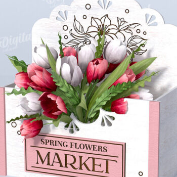 Intra απο ξύλο plywood 3mm-4mm πάχος – Ξύλινα Flower Boxes Πακέτο κοπής με λέιζερ Δίασταση  20x20 cm INTRAFABR-114872790 - Image 5