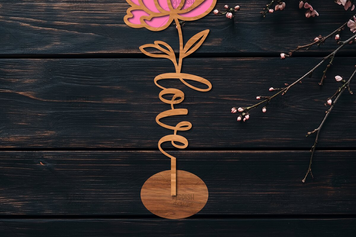 Intra απο ξύλο plywood 3mm-4mm πάχος – Ξύλινη βάση κοπής λουλουδιών με λέιζερ Δίασταση  20x20 cm INTRAFABR-114066951