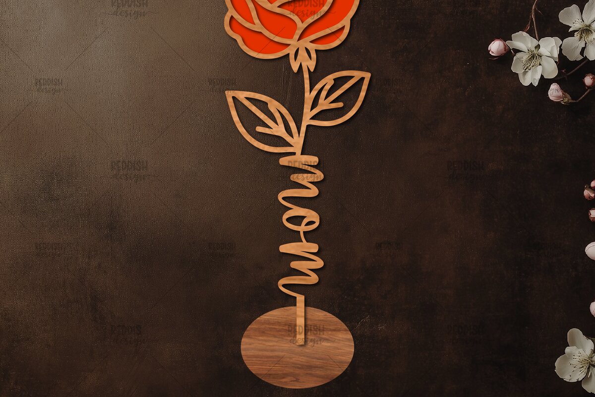 Intra απο ξύλο plywood 3mm-4mm πάχος – Ξύλινη βάση κοπής λουλουδιών με λέιζερ Δίασταση  20x20 cm INTRAFABR-114067014