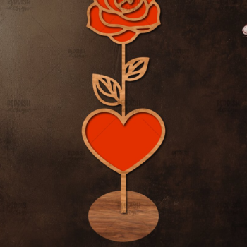 Intra απο ξύλο plywood 3mm-4mm πάχος – Ξύλινη βάση κοπής λουλουδιών με λέιζερ Δίασταση  20x20 cm INTRAFABR-114067032 - Image 1