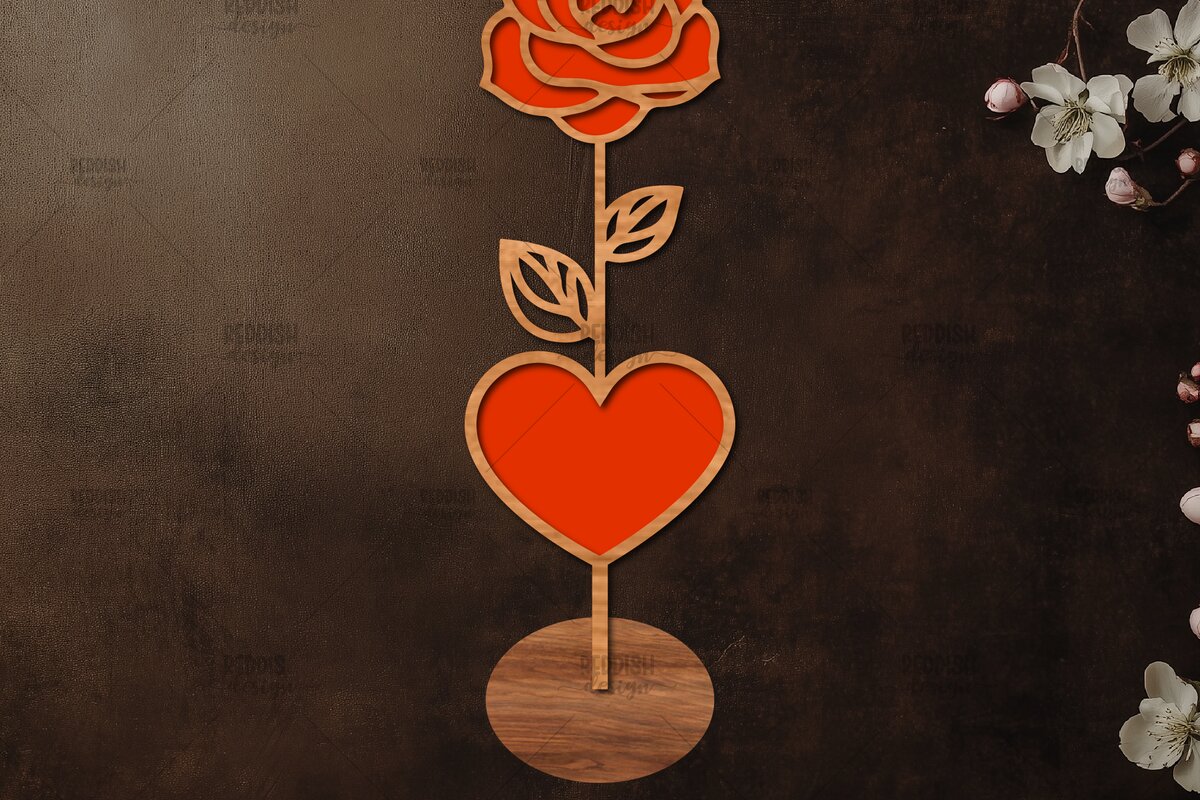 Intra απο ξύλο plywood 3mm-4mm πάχος – Ξύλινη βάση κοπής λουλουδιών με λέιζερ Δίασταση  20x20 cm INTRAFABR-114067032