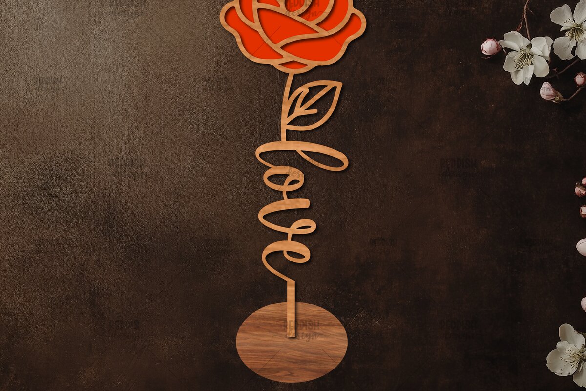 Intra απο ξύλο plywood 3mm-4mm πάχος – Ξύλινη βάση κοπής λουλουδιών με λέιζερ Δίασταση  20x20 cm INTRAFABR-114067054