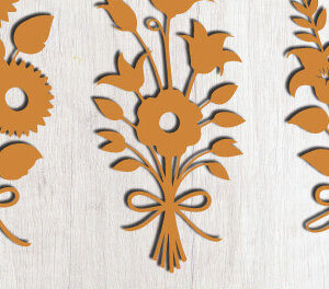 Intra απο ξύλο plywood 3mm-4mm πάχος – Ξύλινο Flower Cut Mega Bundle 1616 Δίασταση  20x20 cm INTRAFABR-122257293