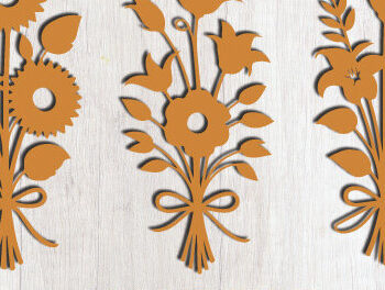 Intra απο ξύλο plywood 3mm-4mm πάχος – Ξύλινο Flower Cut Mega Bundle 1616 Δίασταση  20x20 cm INTRAFABR-122257293 - Image 1