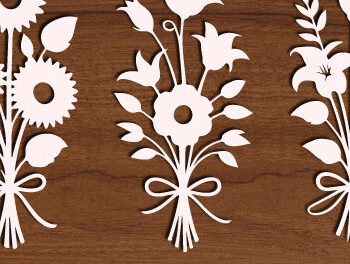 Intra απο ξύλο plywood 3mm-4mm πάχος – Ξύλινο Flower Cut Mega Bundle 1616 Δίασταση  20x20 cm INTRAFABR-122257293 - Image 2