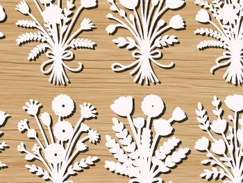 Intra απο ξύλο plywood 3mm-4mm πάχος – Ξύλινο Flower Cut Mega Bundle 1624 Δίασταση  20x20 cm INTRAFABR-122519965 - Image 1