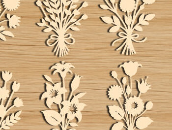 Intra απο ξύλο plywood 3mm-4mm πάχος – Ξύλινο Flower Cut Mega Bundle 1626 Δίασταση  20x20 cm INTRAFABR-122565227 - Image 4