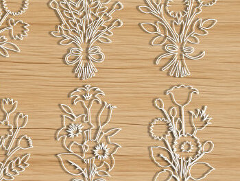 Intra απο ξύλο plywood 3mm-4mm πάχος – Ξύλινο Flower Cut Mega Bundle 1626 Δίασταση  20x20 cm INTRAFABR-122565227 - Image 5