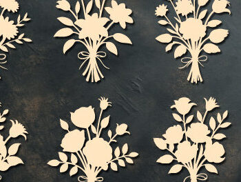 Intra απο ξύλο plywood 3mm-4mm πάχος – Ξύλινο Flower Cut Mega Bundle 1636 Δίασταση  20x20 cm INTRAFABR-122859579 - Image 2