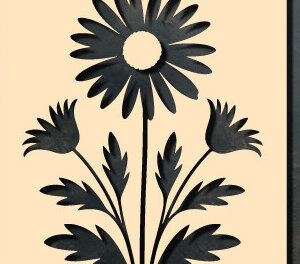 Intra απο ξύλο plywood 3mm-4mm πάχος – Ξύλινο λουλούδι Paper Cut 1656 Δίασταση  20x20 cm INTRAFABR-123360241