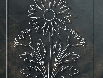 Intra απο ξύλο plywood 3mm-4mm πάχος – Ξύλινο λουλούδι Paper Cut 1656 Δίασταση 20x20 cm INTRAFABR-123360241 - Image 2