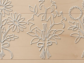 Intra απο ξύλο plywood 3mm-4mm πάχος – Ξύλινο λουλούδι Paper Cut Bundle 1638 Δίασταση  20x20 cm INTRAFABR-122864284 - Image 3