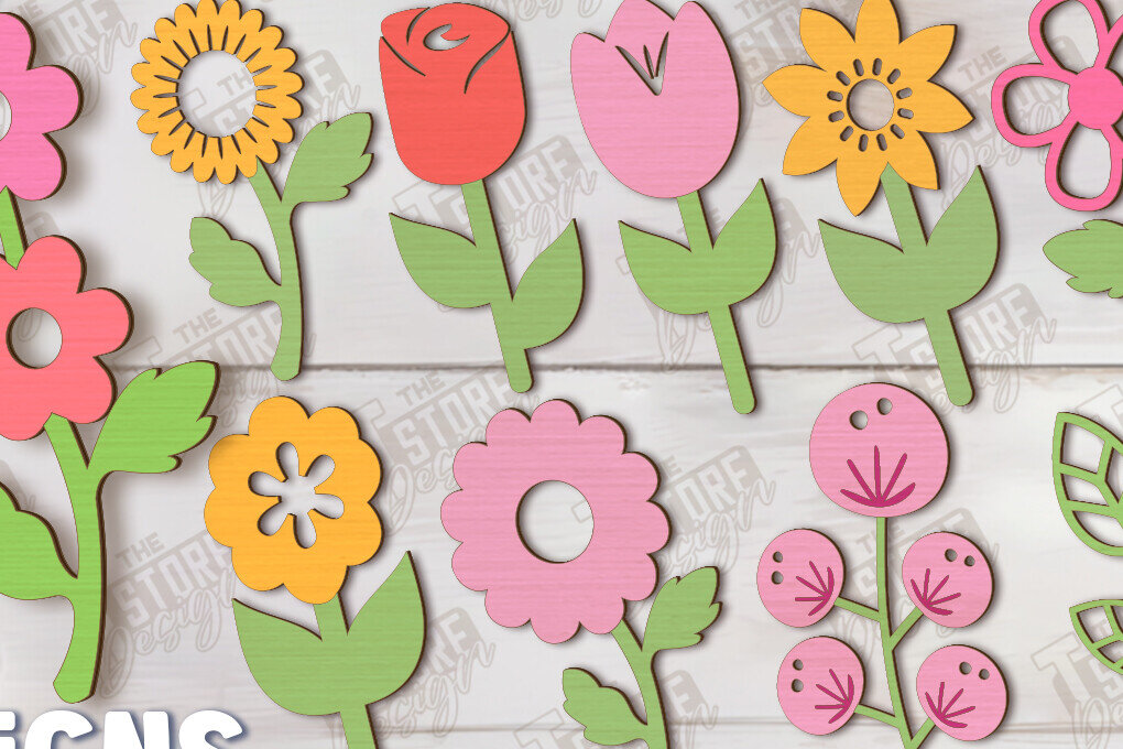 Intra απο ξύλο plywood 3mm-4mm πάχος – Ξύλινα λουλούδια | Αιώνια Λουλούδια Δίασταση  20x20 cm INTRAFABR-113845781