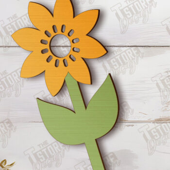 Intra απο ξύλο plywood 3mm-4mm πάχος – Ξύλινα λουλούδια | Αιώνια Λουλούδια Δίασταση  20x20 cm INTRAFABR-113845781 - Image 2