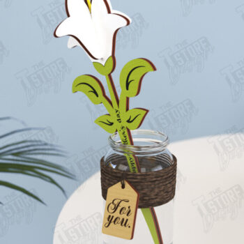 Intra απο ξύλο plywood 3mm-4mm πάχος – Ξύλινα λουλούδια | Αιώνια Λουλούδια Δίασταση  20x20 cm INTRAFABR-119541234 - Image 3