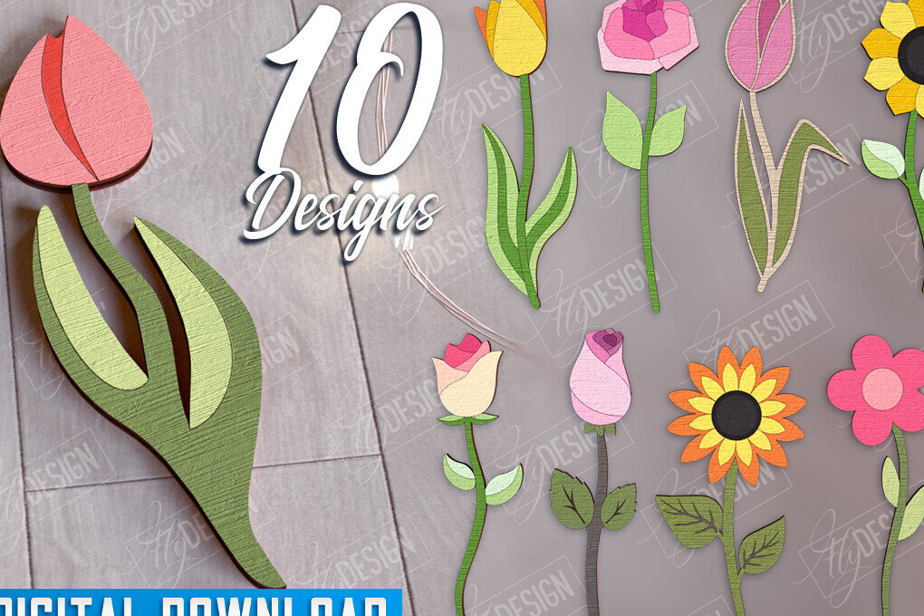 Intra απο ξύλο plywood 3mm-4mm πάχος – Ξύλινα λουλούδια | Αιώνια Λουλούδια Δίασταση  20x20 cm INTRAFABR-112701361