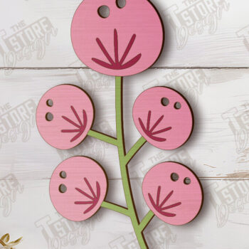 Intra απο ξύλο plywood 3mm-4mm πάχος – Ξύλινα Λουλούδια |Αιώνια Λουλούδια| Μπουκέτο Δίασταση  20x20 cm INTRAFABR-113845319 - Image 1