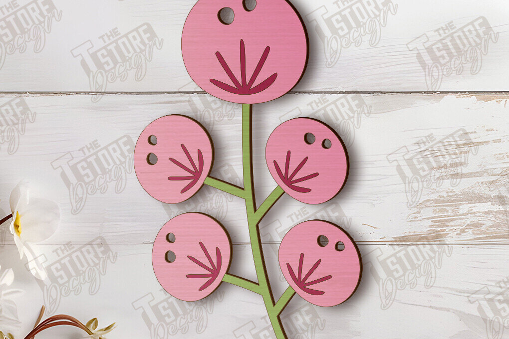 Intra απο ξύλο plywood 3mm-4mm πάχος – Ξύλινα Λουλούδια |Αιώνια Λουλούδια| Μπουκέτο Δίασταση  20x20 cm INTRAFABR-113845319