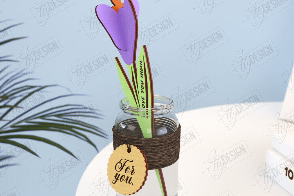 Intra απο ξύλο plywood 3mm-4mm πάχος – Ξύλινα Λουλούδια | Αιώνια Λουλούδια | CNC Δίασταση  20x20 cm INTRAFABR-119252235