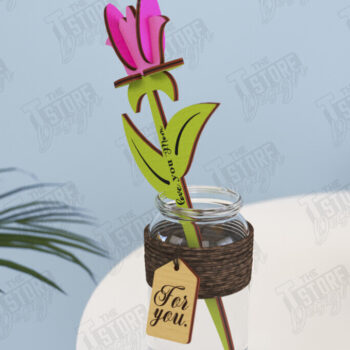 Intra απο ξύλο plywood 3mm-4mm πάχος – Ξύλινα Λουλούδια | Αιώνια Λουλούδια | CNC Δίασταση  20x20 cm INTRAFABR-119249722 - Image 1