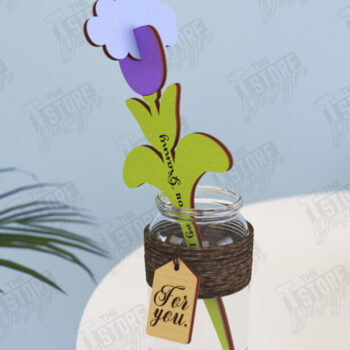 Intra απο ξύλο plywood 3mm-4mm πάχος – Ξύλινα Λουλούδια | Αιώνια Λουλούδια | CNC Δίασταση  20x20 cm INTRAFABR-119249729 - Image 1