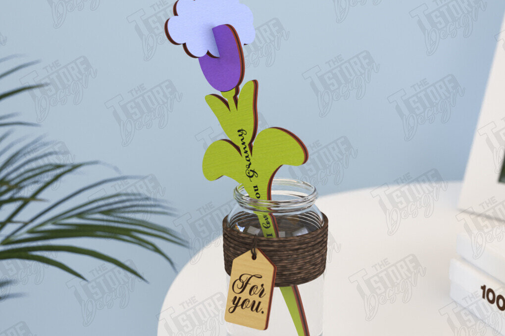 Intra απο ξύλο plywood 3mm-4mm πάχος – Ξύλινα Λουλούδια | Αιώνια Λουλούδια | CNC Δίασταση  20x20 cm INTRAFABR-119249729