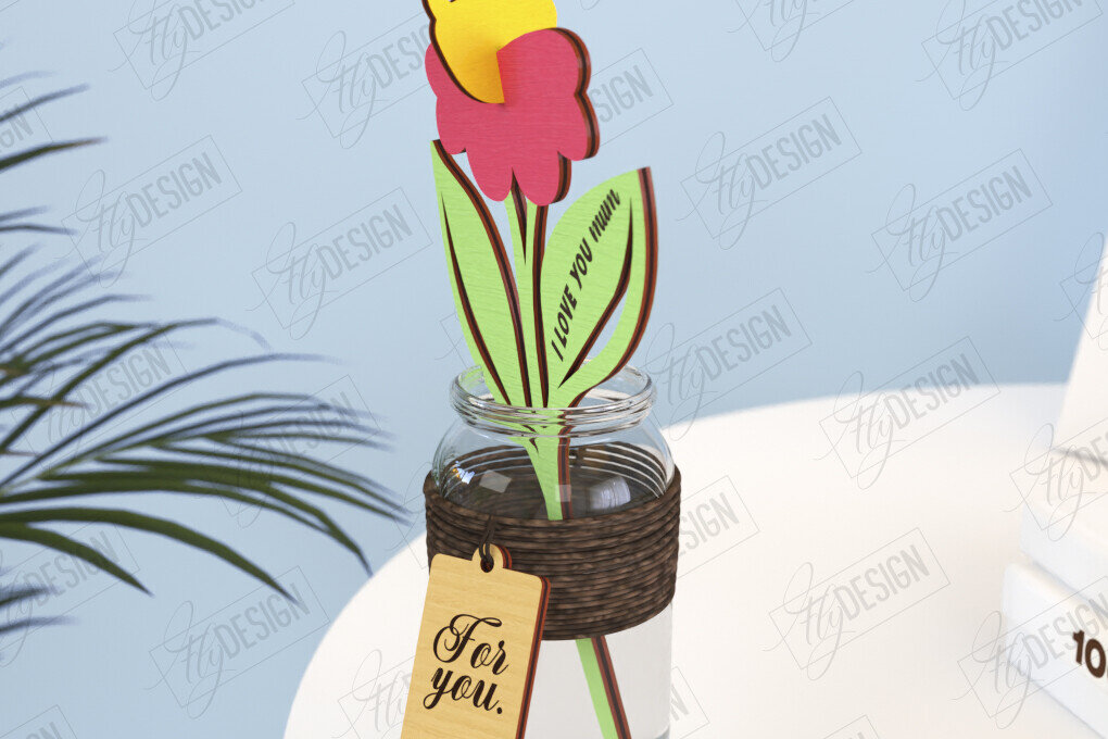 Intra απο ξύλο plywood 3mm-4mm πάχος – Ξύλινα Λουλούδια | Αιώνια Λουλούδια | CNC Δίασταση  20x20 cm INTRAFABR-119252231