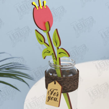 Intra απο ξύλο plywood 3mm-4mm πάχος – Ξύλινα Λουλούδια | Αιώνια Λουλούδια | CNC Δίασταση  20x20 cm INTRAFABR-119249721 - Image 1