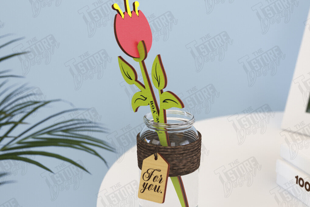 Intra απο ξύλο plywood 3mm-4mm πάχος – Ξύλινα Λουλούδια | Αιώνια Λουλούδια | CNC Δίασταση  20x20 cm INTRAFABR-119249721